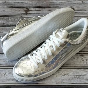 PUNA Limited Edition Silver Shoes Mens SIZE 12